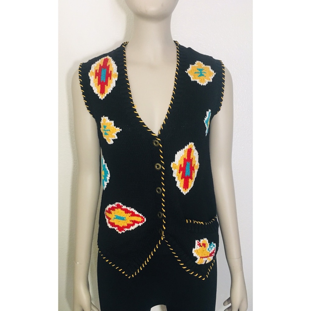 Cambridge Dry Goods Southwestern Knit Vest